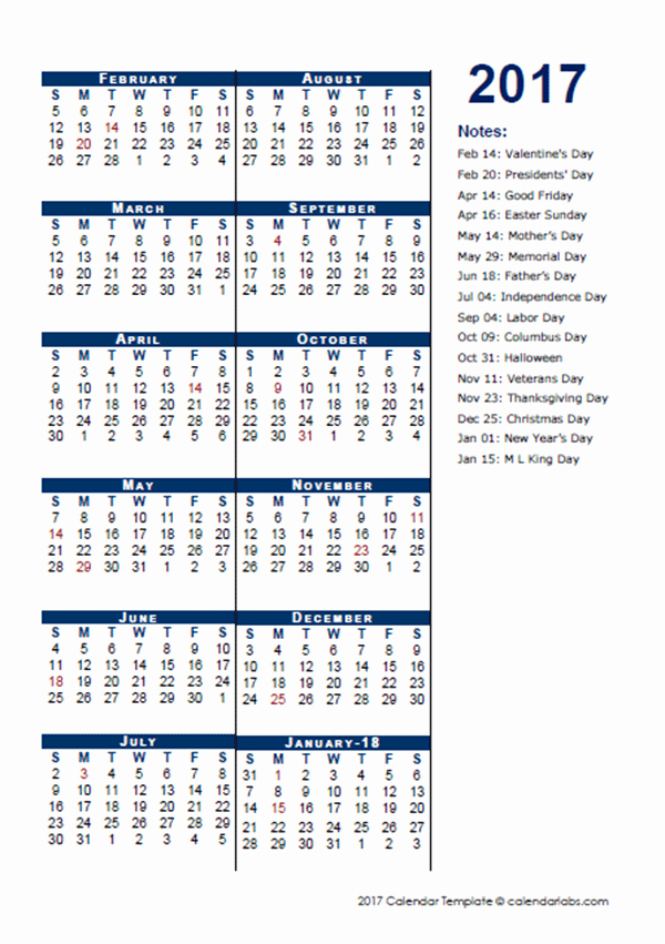 5 Day Calendar Template Word Fresh 2017 Fiscal Period Calendar 4 4 5 Free Printable Templates