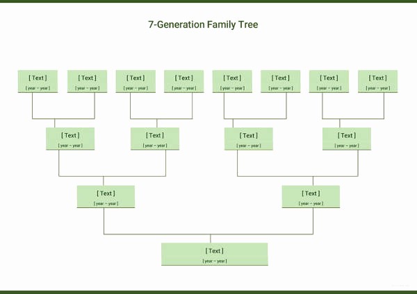 5 Generation Family Tree Template Fresh Simple Family Tree Template 27 Free Word Excel Pdf