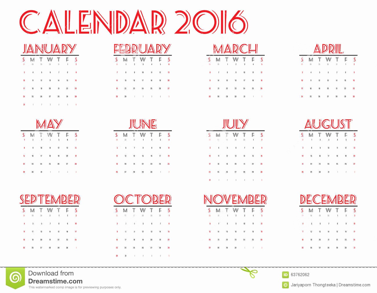 5 Year Calendar Starting 2016 Beautiful Calendar 2016 New Year White Background Week Start