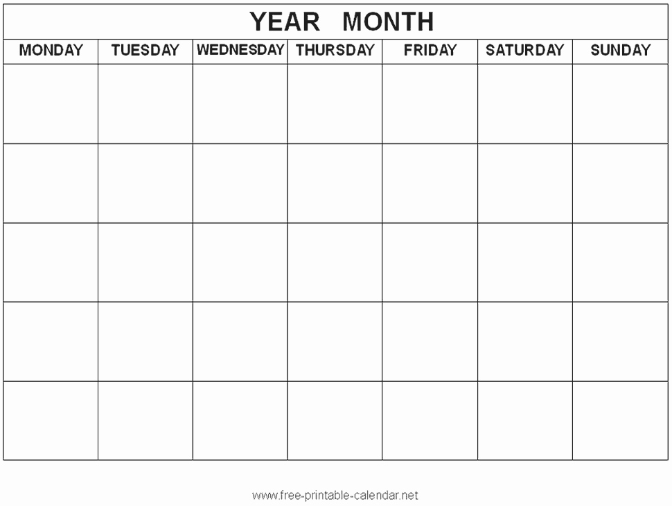 5 Year Calendar Starting 2016 Lovely Best S Printable 2016 Weekly Calendar Template