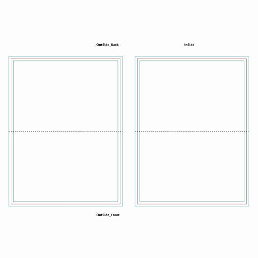 5x7 Greeting Card Template Word Lovely 5x7 Folded Card Template for Word