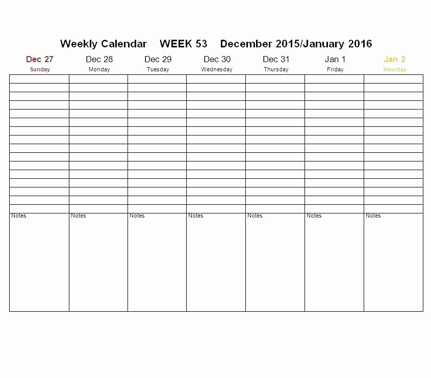 7 Day Calendar with Hours New Template 7 Day 24 Hour Calendar Template Schedule Excel