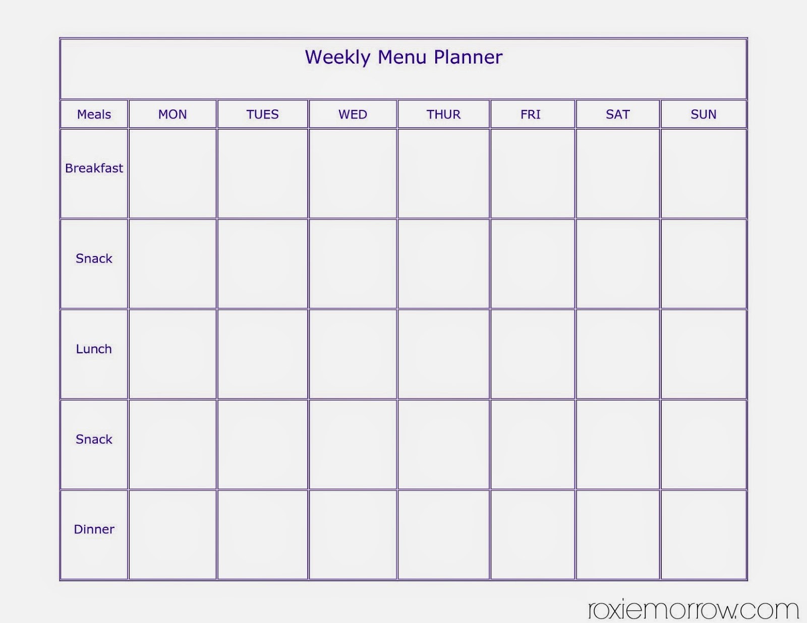 7 Day Menu Planner Template Inspirational Search Results for “printable Weekly Meal Planner