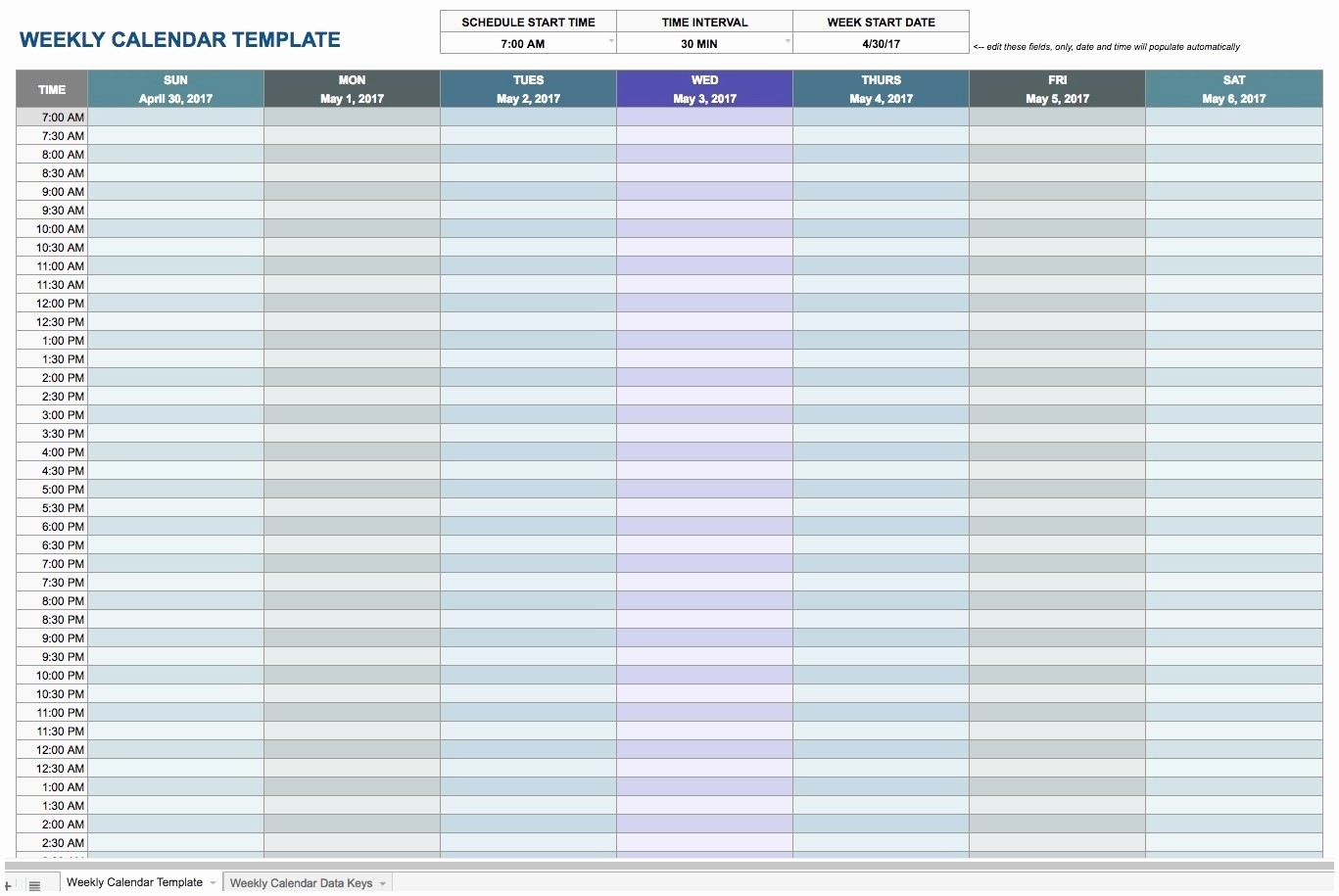 7 Day Schedule Template Excel New Free Printable 7 Day 15 Minute Appointment Calendar Sheets