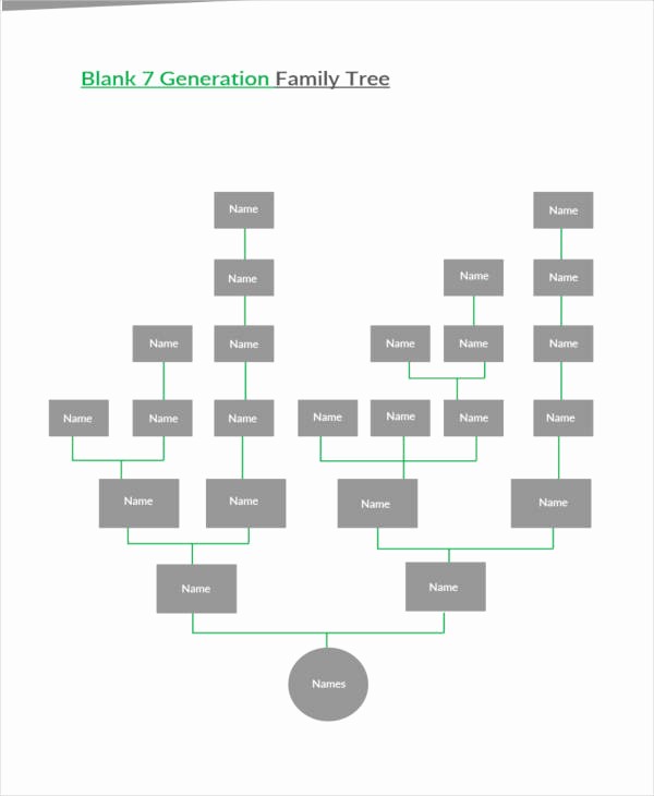 7 Generation Family Tree Template Best Of 53 Family Tree Templates