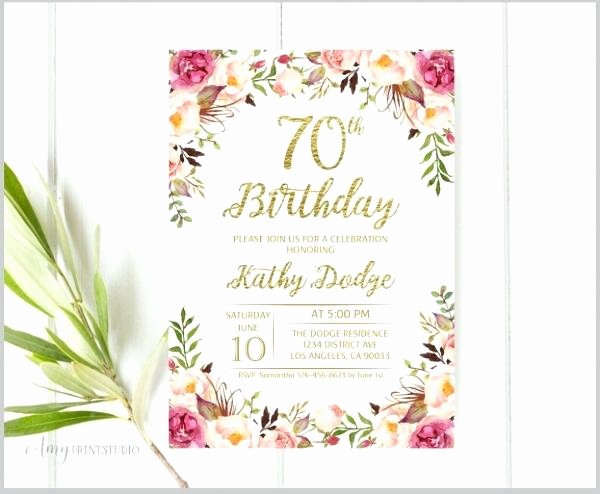 invitation email for dinner birthday invitations templates free unique lunch 70th surprise party