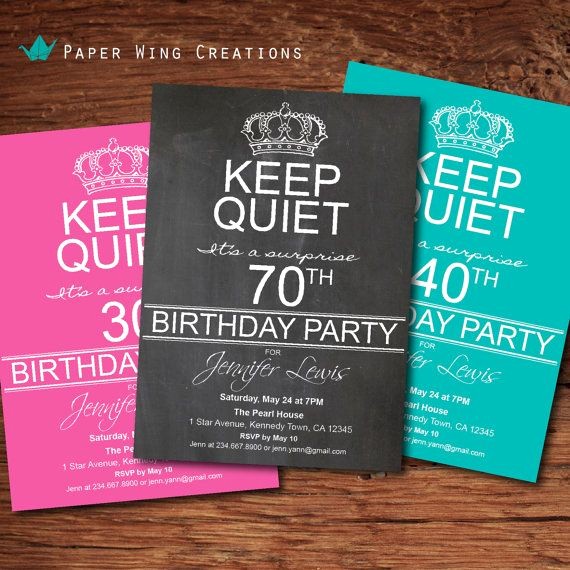 70th Birthday Invitation Templates Free Unique Free Printable 70th Surprise Birthday Party Invitations
