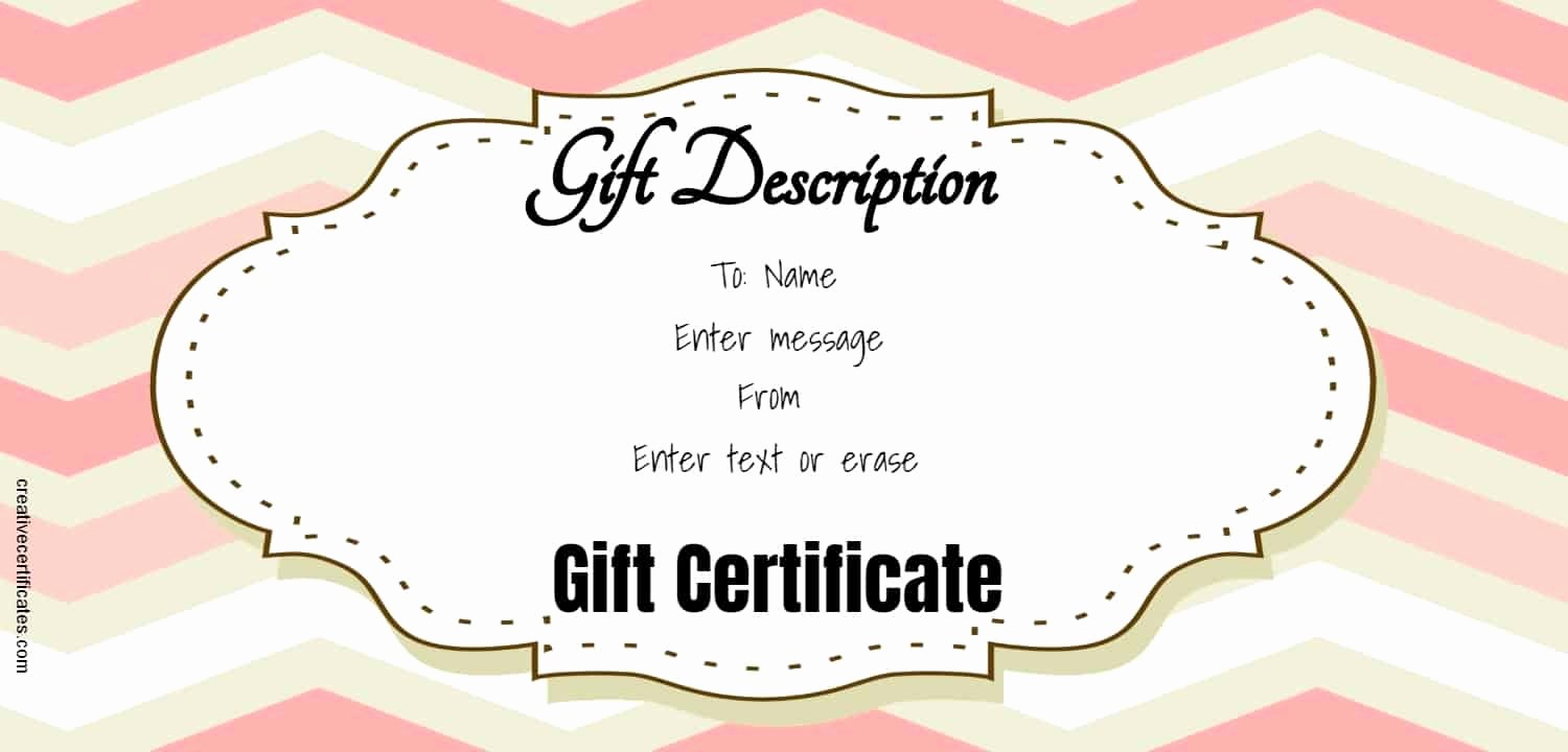 A Gift for You Template Inspirational Free Gift Certificate Template 50 Designs