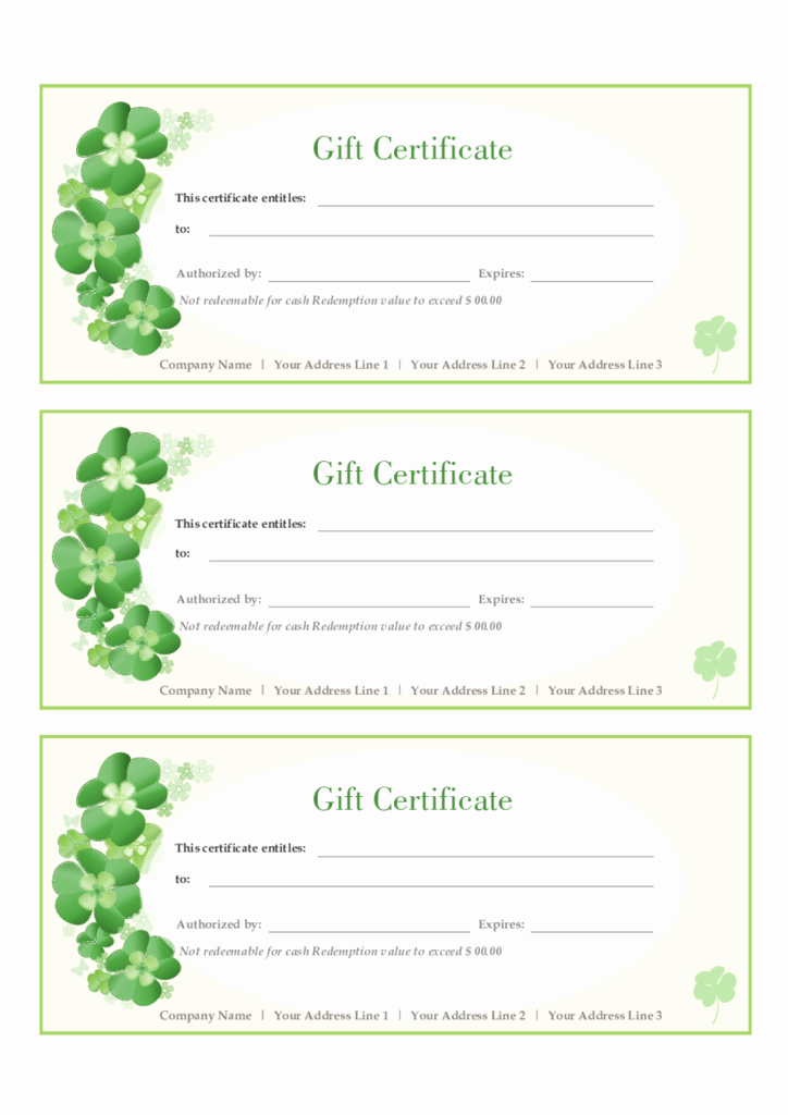 A Gift for You Template Luxury Gift Certificate Template Free Printable Gift Certificates