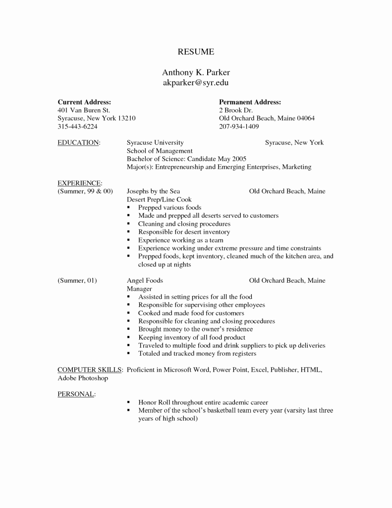 A Template for A Resume Elegant Free Resume Templates Professional Cv format