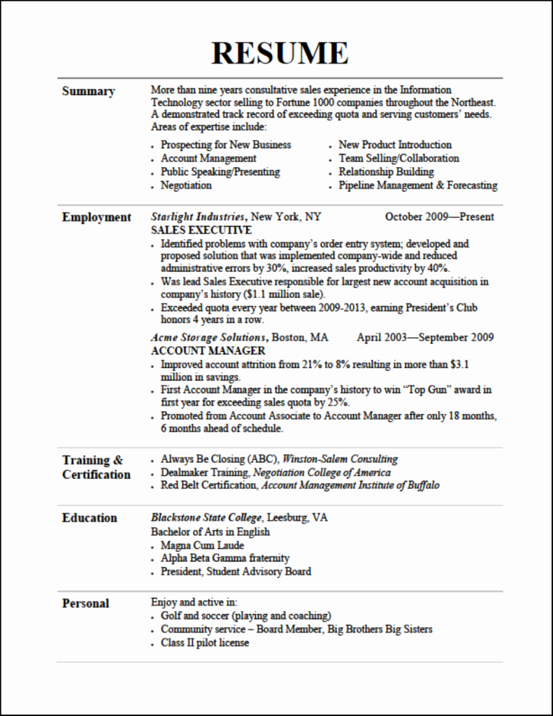 A Template for A Resume Elegant Resume Tips Resume Cv Example Template