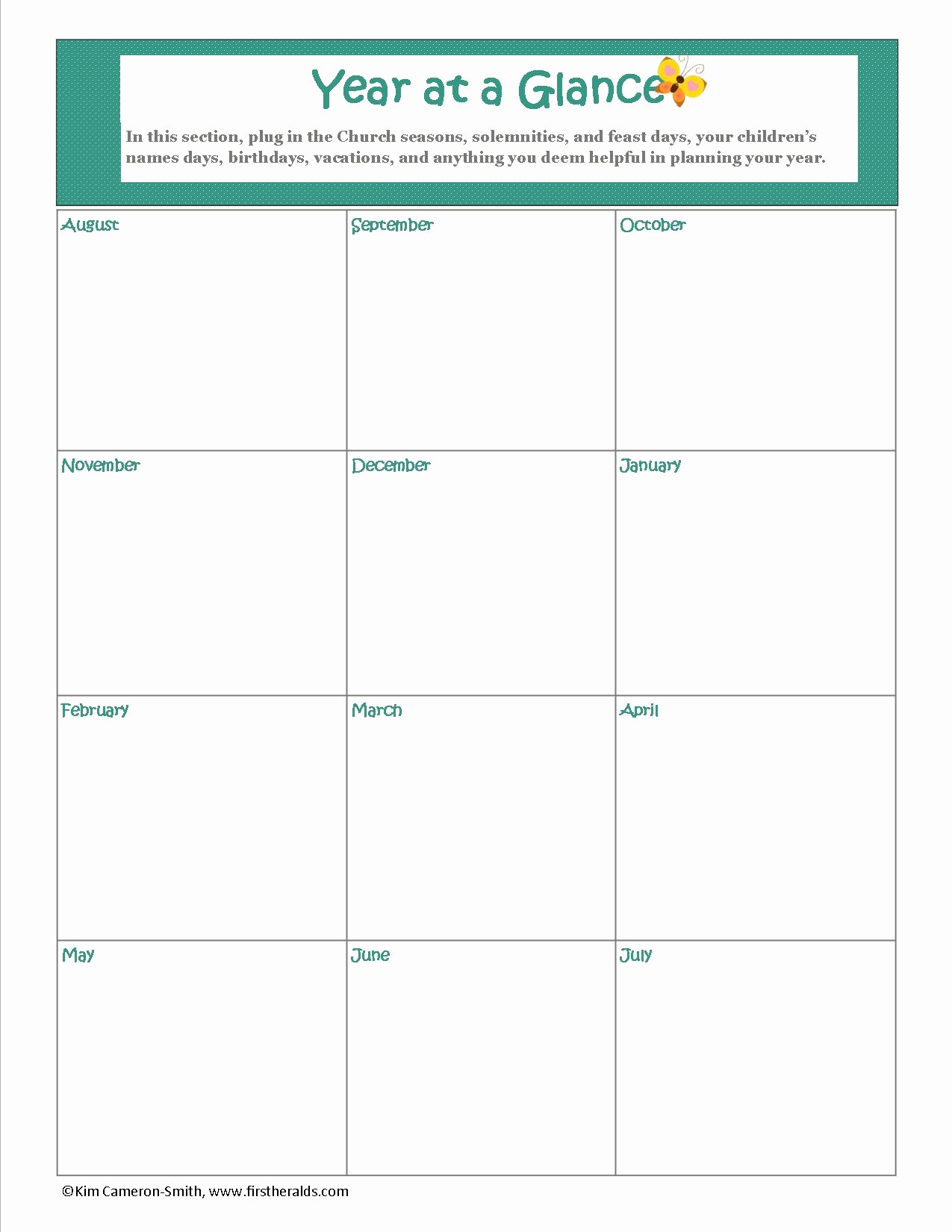 A Year at A Glance Awesome Planning Our Homeschool Year