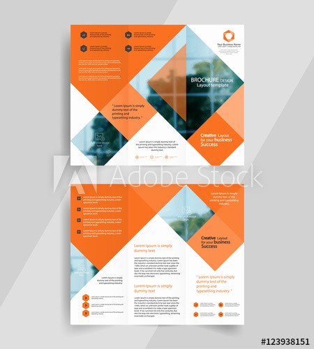 A4 Tri Fold Brochure Template Elegant Business Tri Fold Brochure Layout Design Vector A4