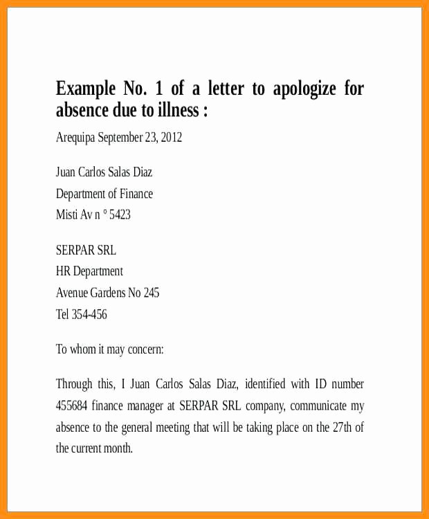 Absence Excuse Letters for School Inspirational 5 6 Excused Absence From School Letter