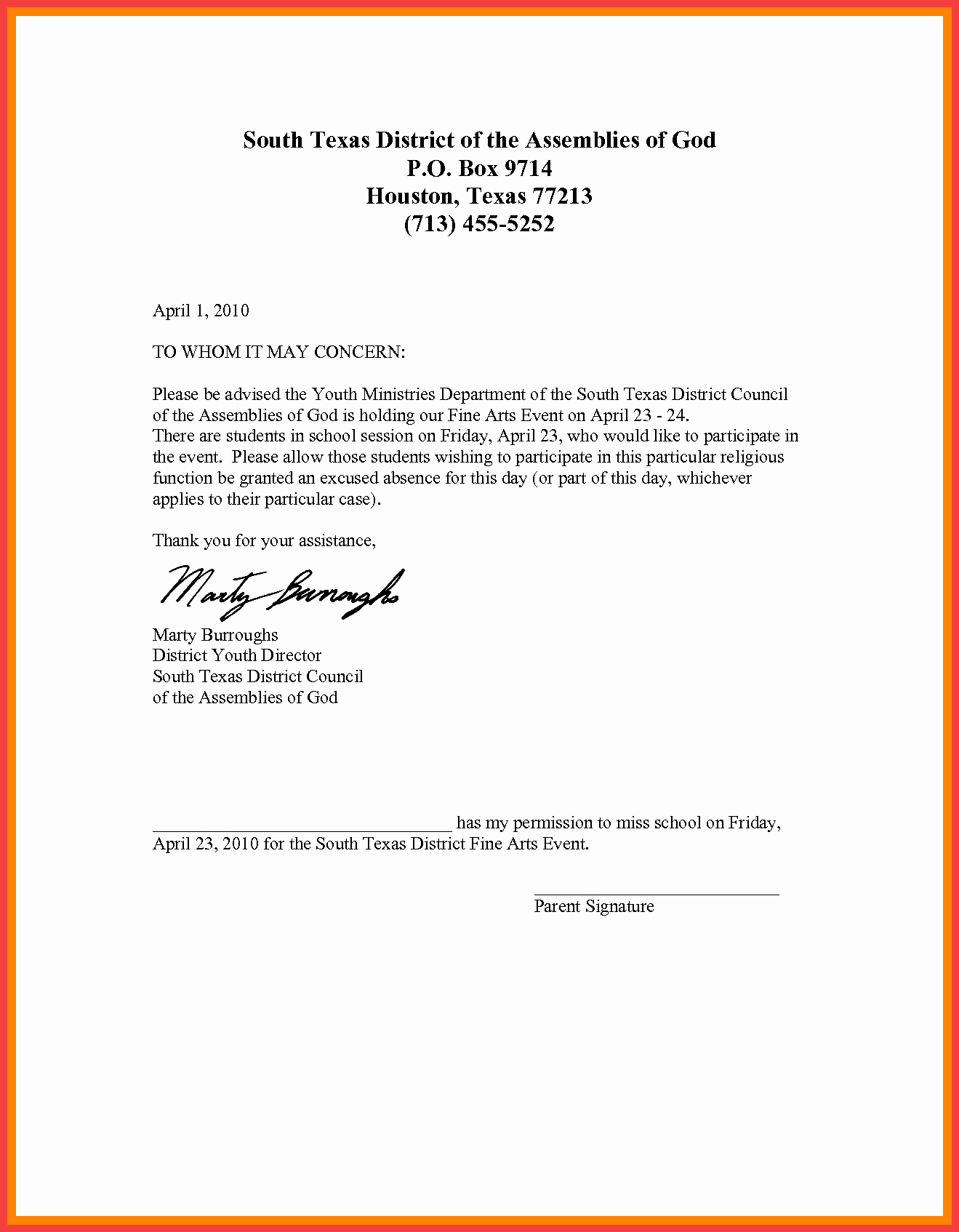 49 Absence Excuse Letters For School