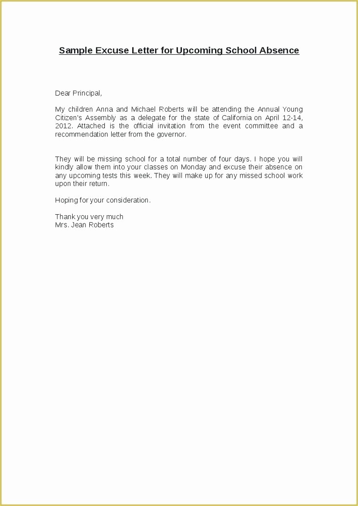 Absence From School Letter Template Unique Unauthorised Absence Letter Template – Smartfone