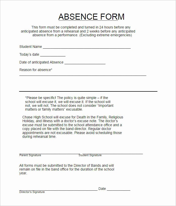 Absence Note for School Example Best Of 37 Doctors Note Template Free Pdf Word Examples