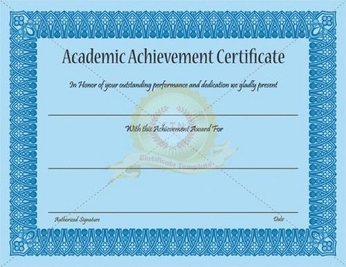 Academic Excellence Award Certificate Template Fresh Pinterest • the World’s Catalog Of Ideas