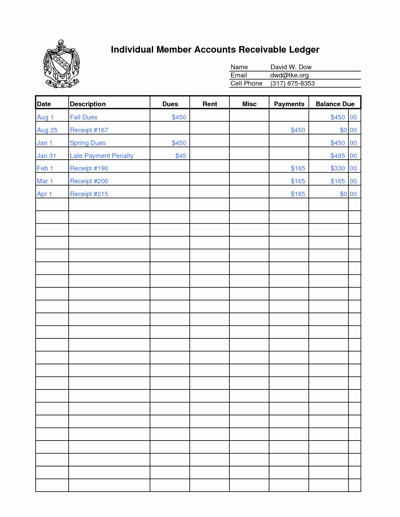 accounts payable general ledger template