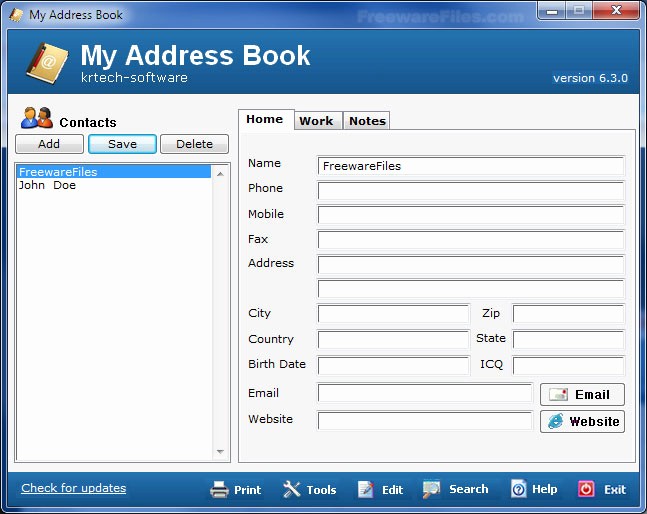 Address Book Online Free Download Inspirational My Address Book 6 3 0 Screenshot Freeware Files