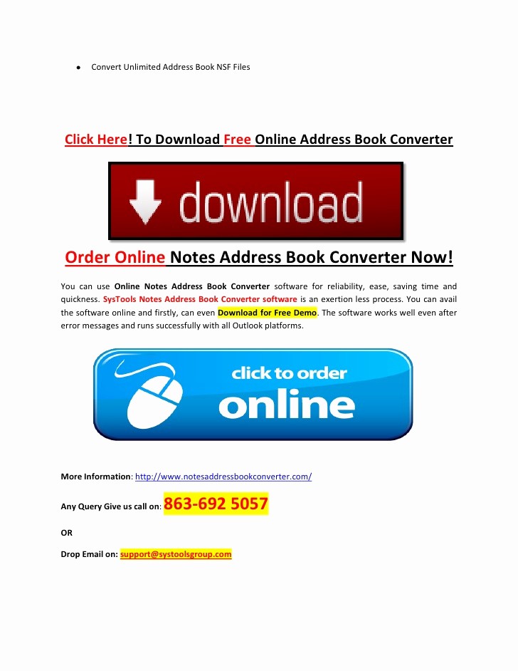 Address Book Online Free Download New Names Nsf to Outlook Free Download