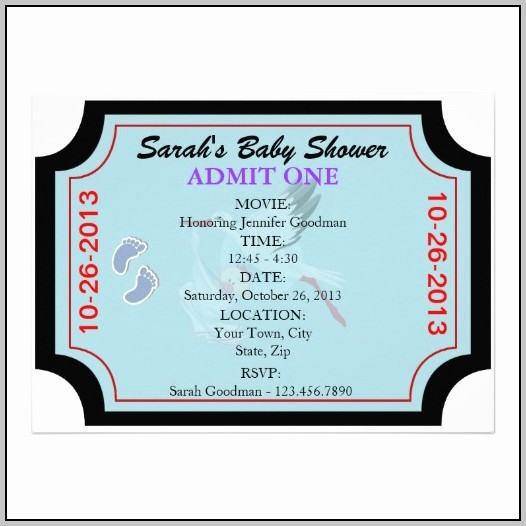 Admit One Ticket Invitation Template Lovely Admit E Ticket Template Word Template Resume