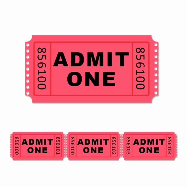 Admit One Ticket Template Printable Unique Printable Carnival Tickets Cliparts