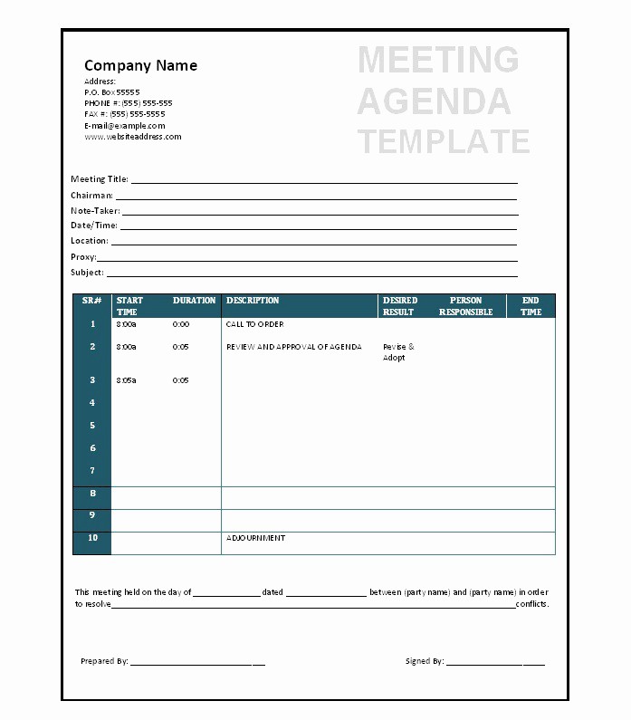 Agenda format for A Meeting Beautiful 46 Effective Meeting Agenda Templates Template Lab