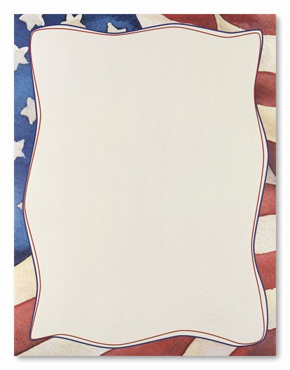 American Flag Border for Word Unique 7 Best Of Free Printable Patriotic Stationary