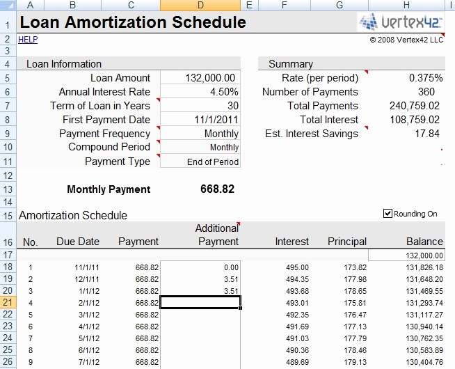 Amortization Calculator with Additional Payments Elegant Mortgage Spreadsheet Amortization Excel
