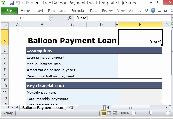 Amortization with Balloon Payment Calculator Beautiful Excel Loan Amortization Schedule with Balloon Payment
