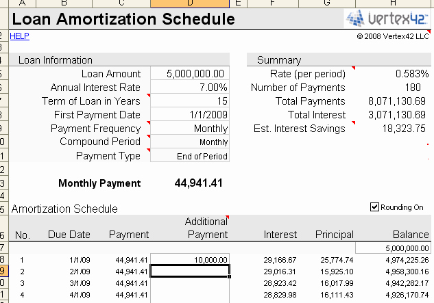 Amortize A Loan In Excel Lovely Free Loan Amortization Schedule Calculator