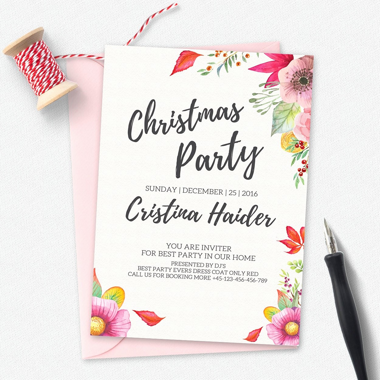 Annual Holiday Party Invitation Template New Christmas Party Invitation Invitation Templates