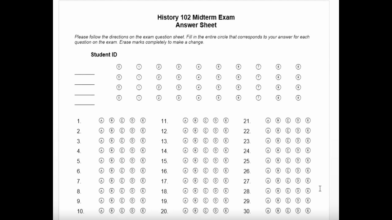 Answer Sheet Template Microsoft Word Lovely How to Create A Multiple Choice Test Answer Sheet In Word