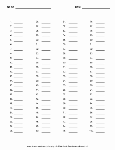 Answer Sheet Template Microsoft Word Unique Answer Sheet Template