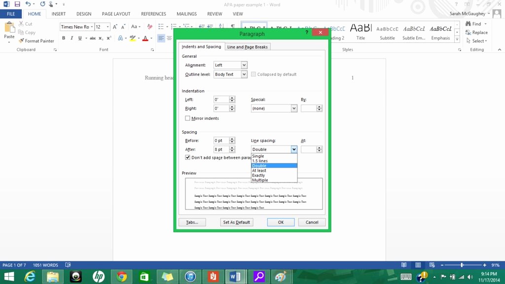 Apa format for Word 2013 Beautiful formatting Apa Style In Microsoft Word 2013 9 Steps