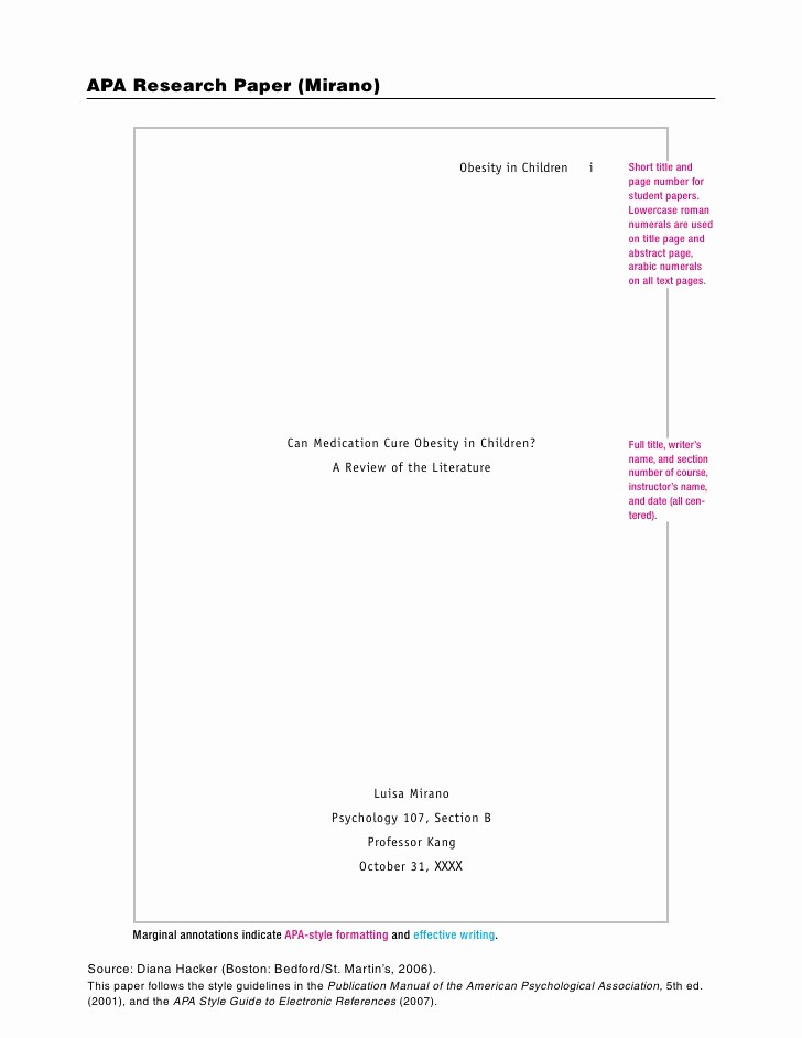 Apa format Sample Paper Doc Luxury Sample Essay Research Paper
