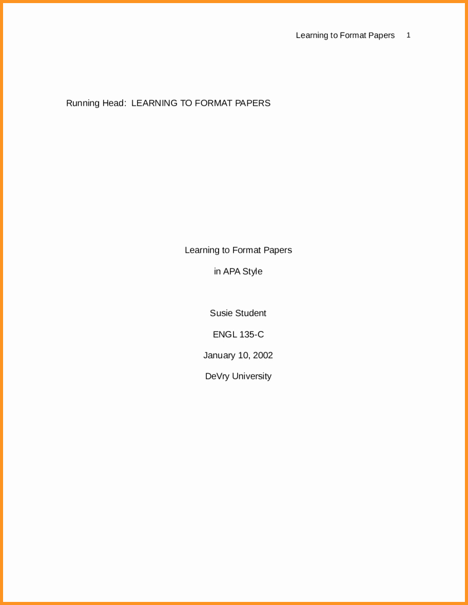 Apa Lab Report Cover Page Lovely Cover Page format for Report Epcnew