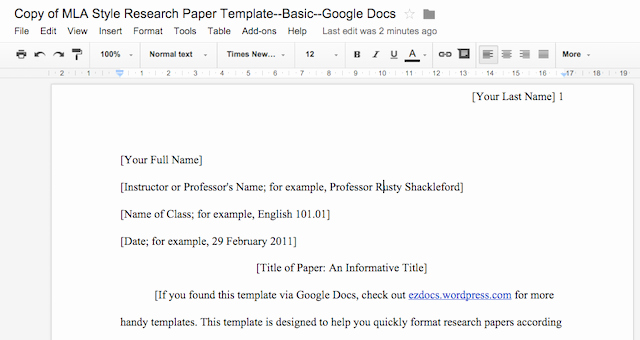 Apa Paper Template Google Docs Best Of Google Docs Vs Microsoft Word the Death Match for