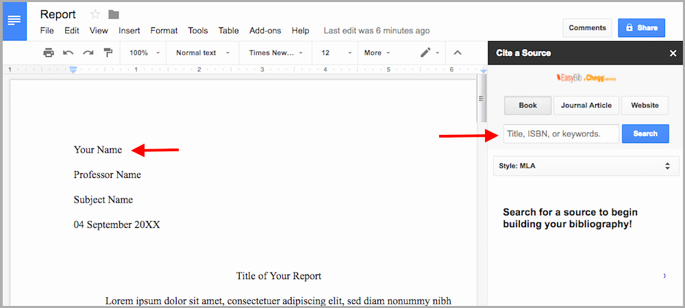 Apa Paper Template Google Docs Best Of Powerful Pairing Easybib Add On Google Docs Mla