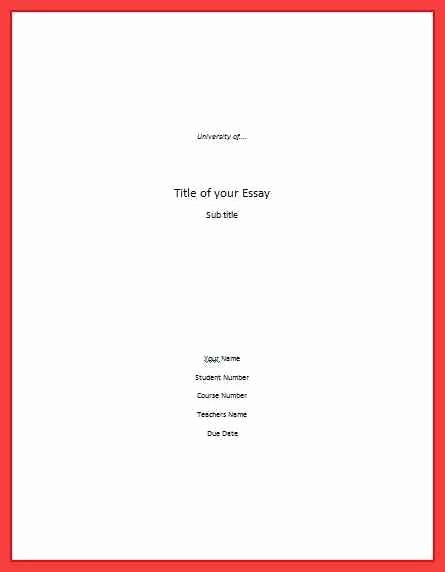 Apa Style Cover Page 2016 Luxury Apa Title Page format 2016