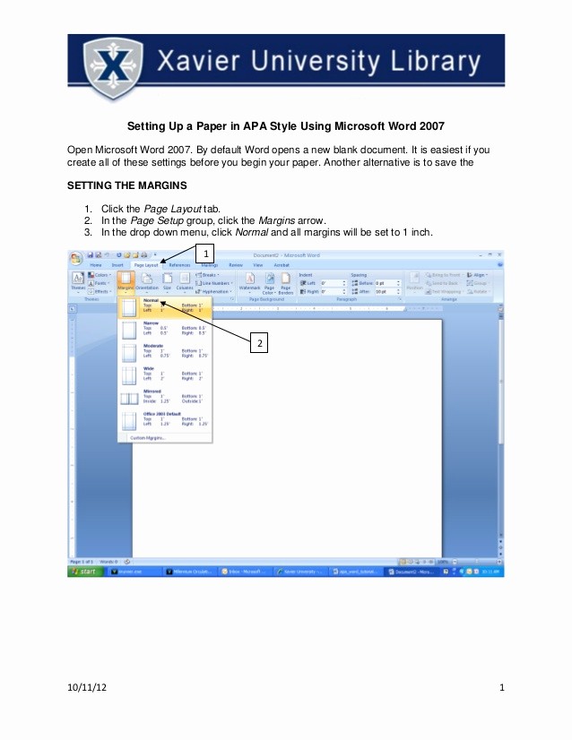 Apa Style Microsoft Word 2013 Lovely Apa Paper Setup