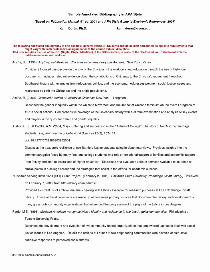 Apa Style Sample Paper Doc Awesome Apa Annotated Bibliography Example Google Search