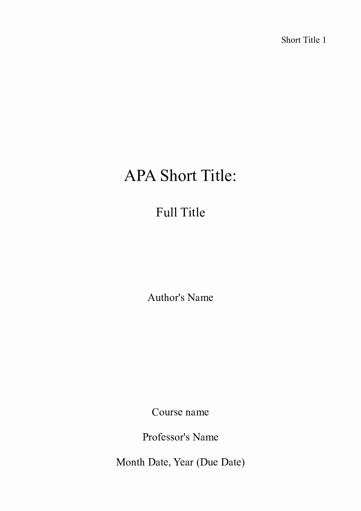 Apa Style Title Page Template Lovely Apa Essay Help with Style and Apa College Essay format
