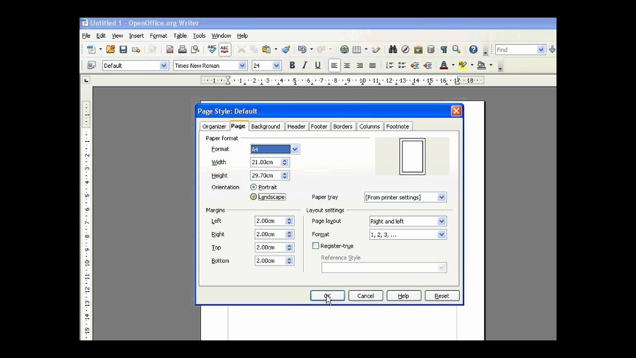 Apa Template for Open Office Fresh Mise En Page Paysage Sur Openoffice