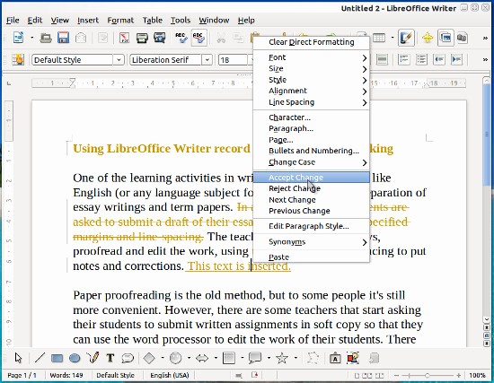 Apa Template for Open Office Fresh Using Open Fice Libre Fice Writer Record Change