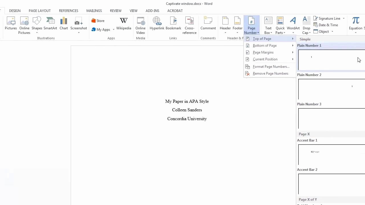 Apa Title Page In Word Awesome Adding An Apa Running Head and Page Numbers In Word