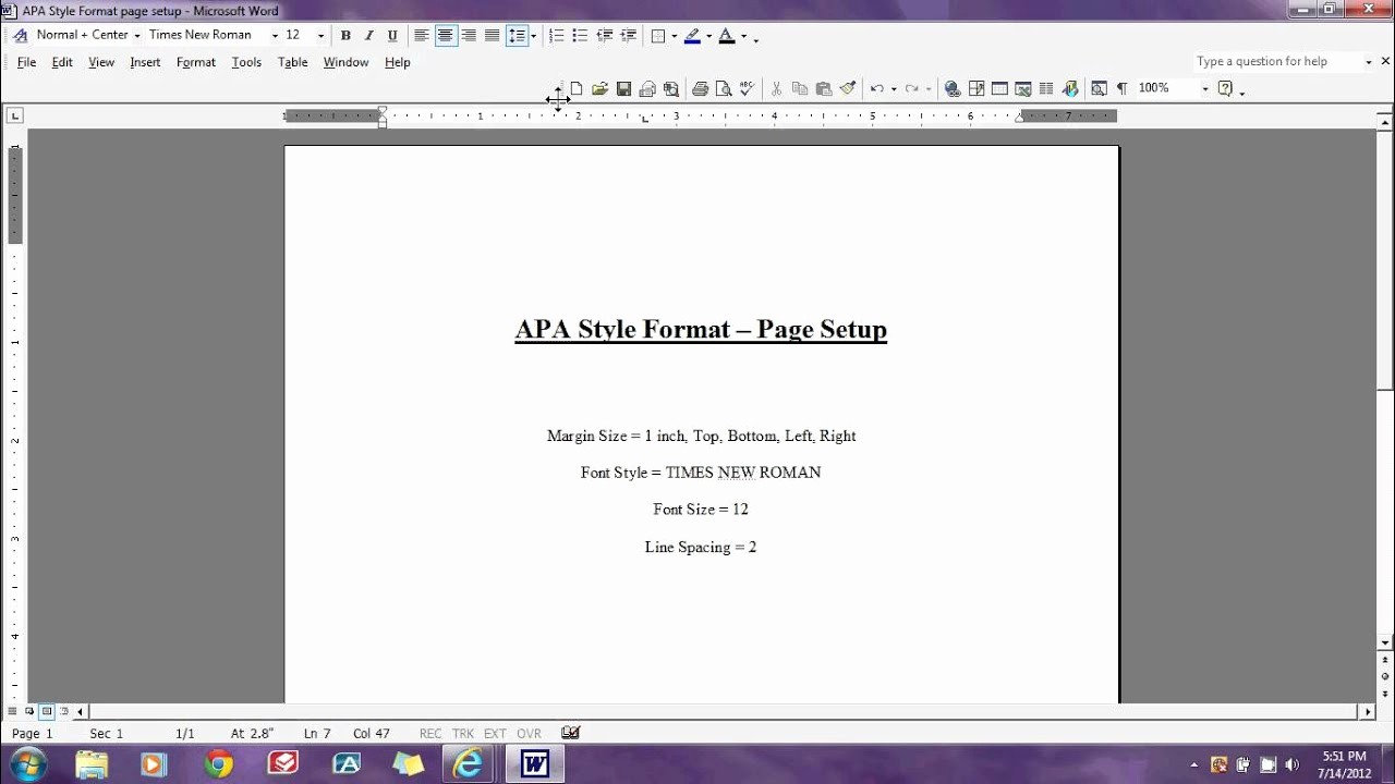 Apa Title Page In Word Best Of Apa format Page Setup