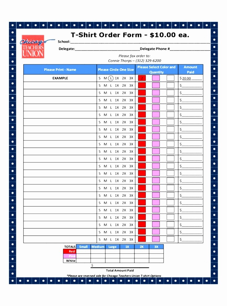 Apparel order form Template Excel Unique T Shirt order form 6 Free Templates In Pdf Word Excel