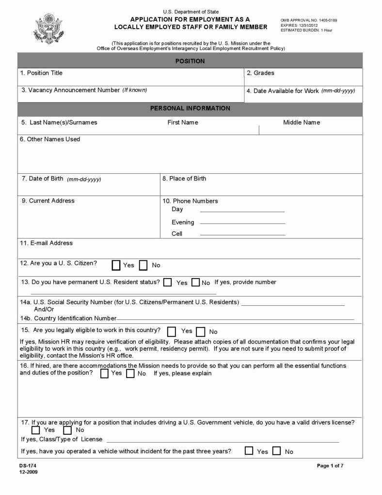 Application for Employment form Free Elegant 10 Employment Application form Free Samples Examples